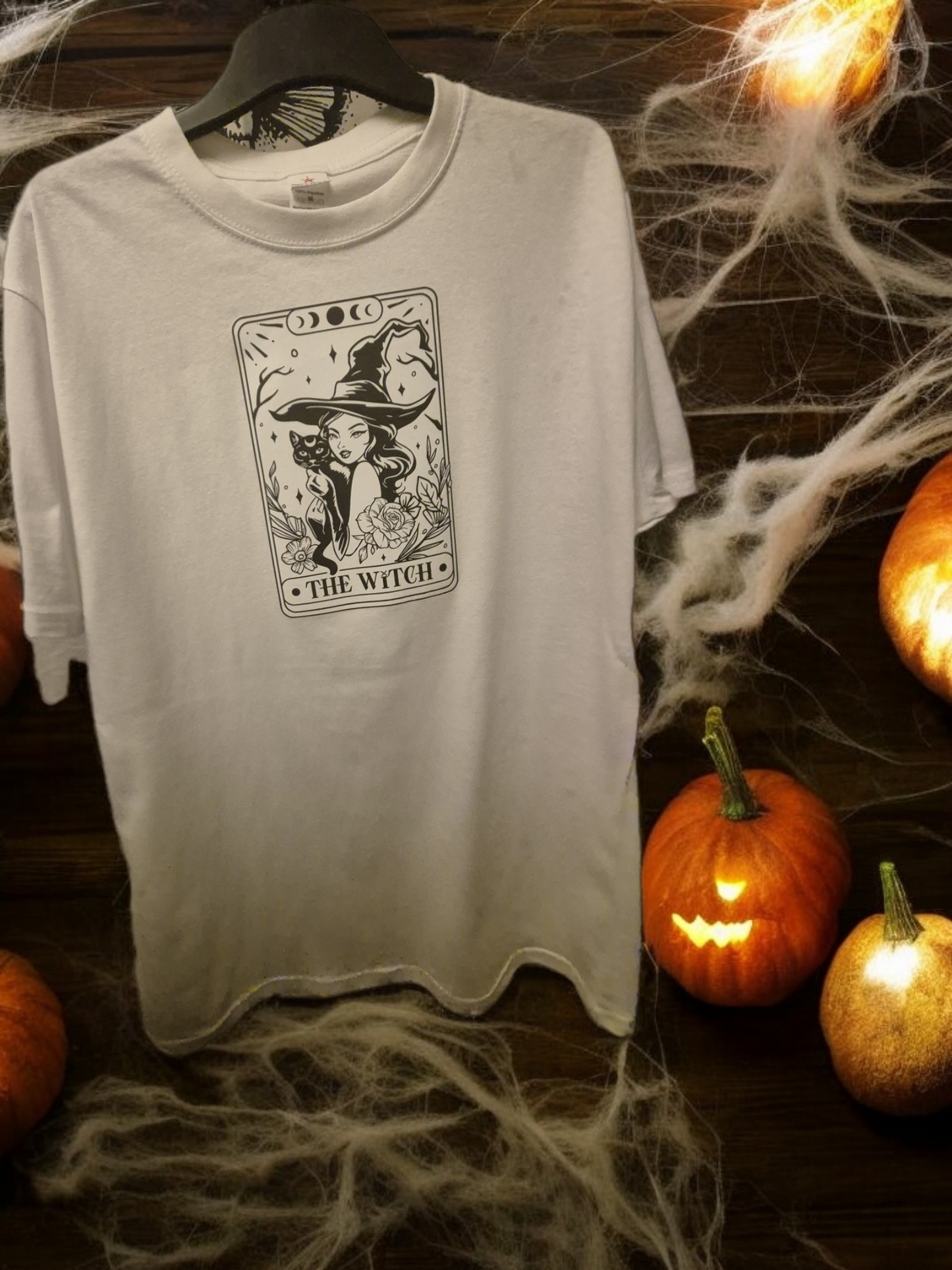 White Tarot The Witch T-shirt Womens Medium